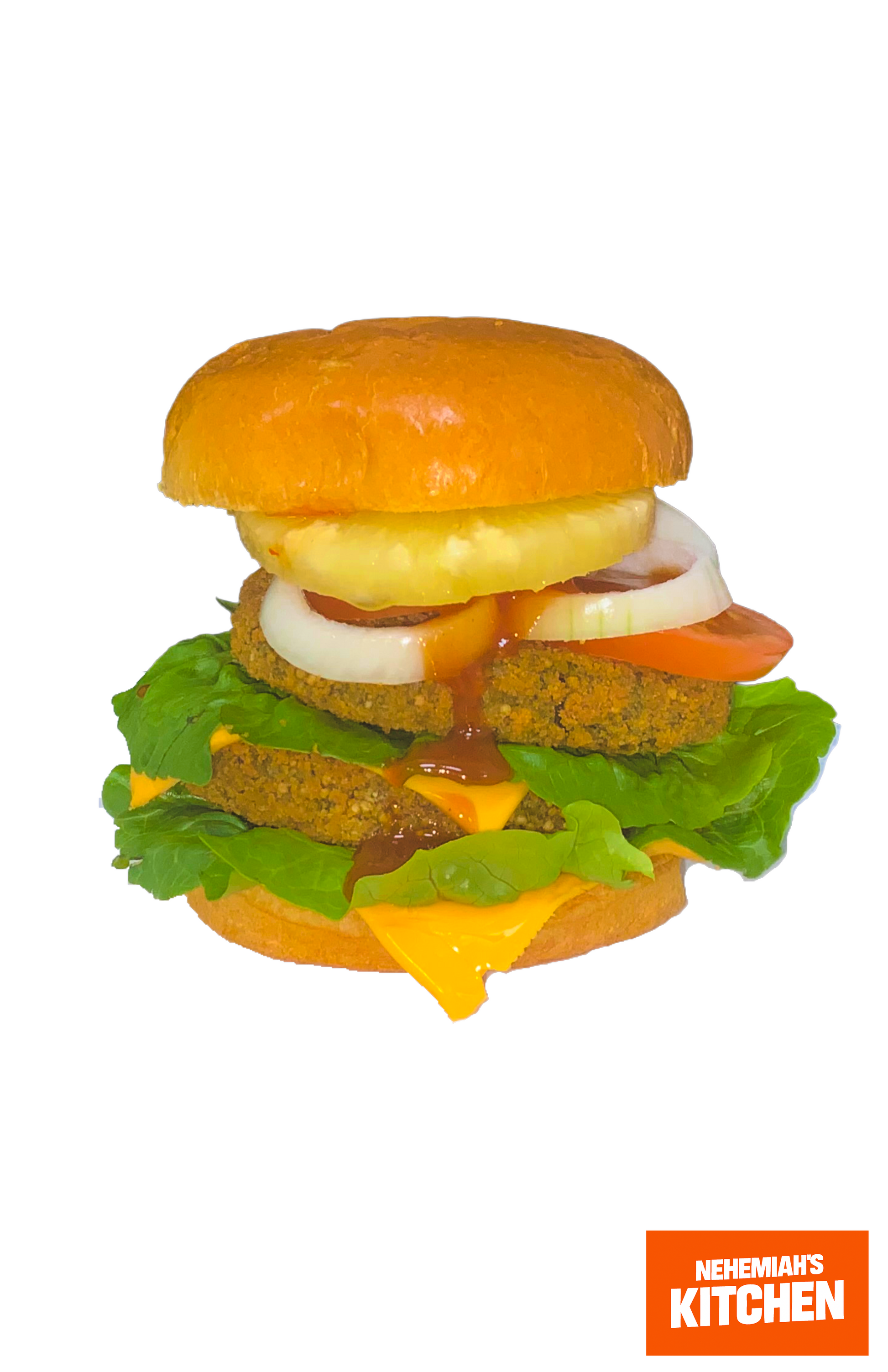 NEHEMIAH’S ROSE OF SHARON VEGGIE BURGER (PLANTAIN INCLUDED)